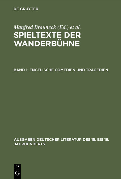 Engelische Comedien und Tragedien - 