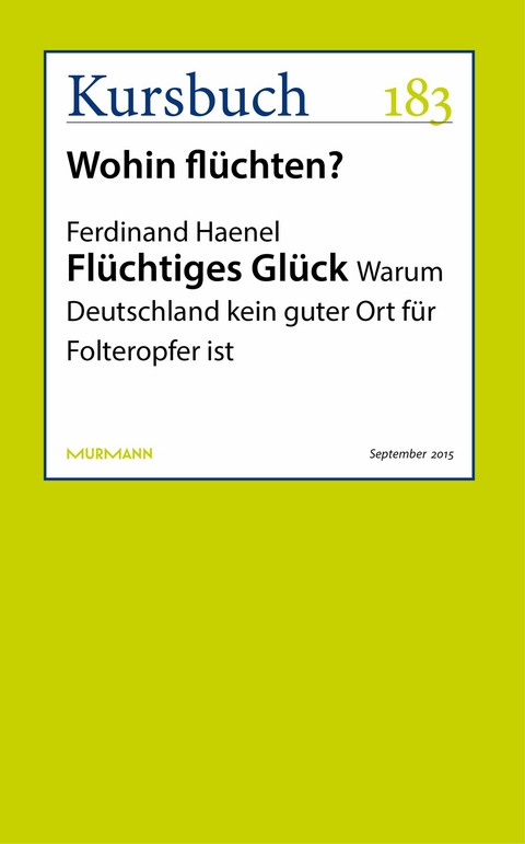 Flüchtiges Glück - Ferdinand Haenel