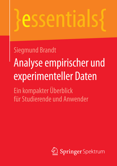 Analyse empirischer und experimenteller Daten - Siegmund Brandt