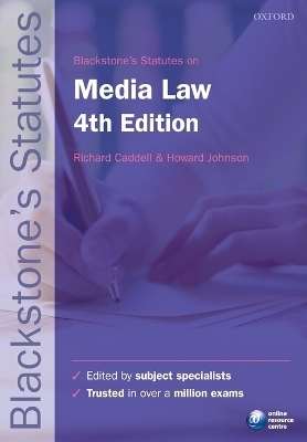 Blackstone's Statutes on Media Law - 