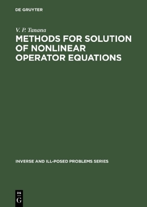 Methods for solution of Nonlinear Operator Equations -  Tanana