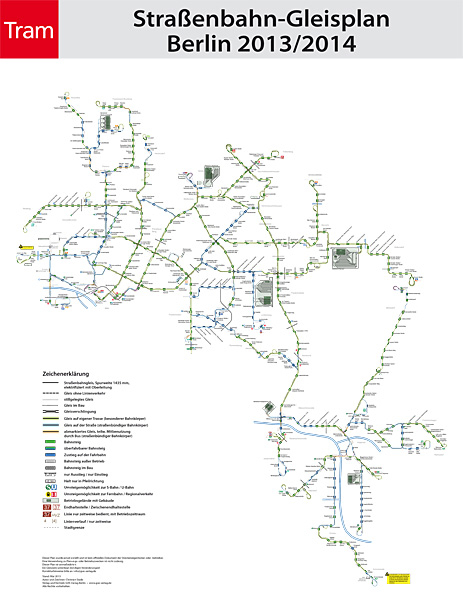 Tram Gleisplan Berlin 2018