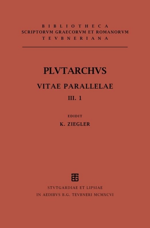 Plutarchus: Vitae parallelae / Vitae parallelae -  Plutarchus