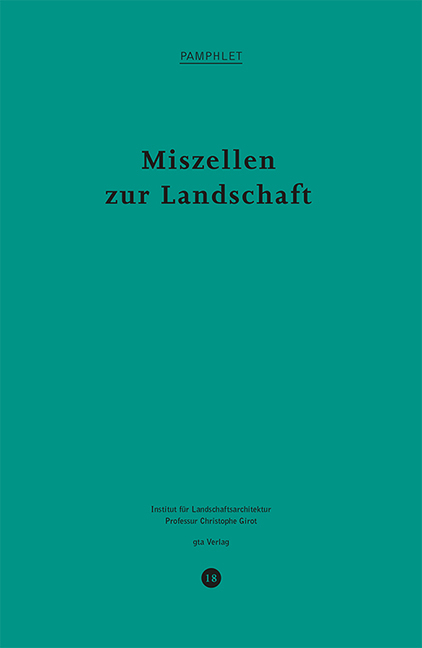 Miszellen zur Landschaft