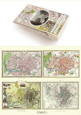 A Bristol 1851-1903 - Fold up Map that consists of Four Detailed Street Plans, Bristol 1851 by John Tallis, 1866 by A Fullarton, 1893 by William MacKenzie and 1903 by Bartholomew. -  Mapseeker Publishing Ltd.