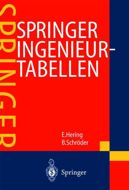 Springer Ingenieurtabellen - Ekbert Hering, Bernd Schrvder