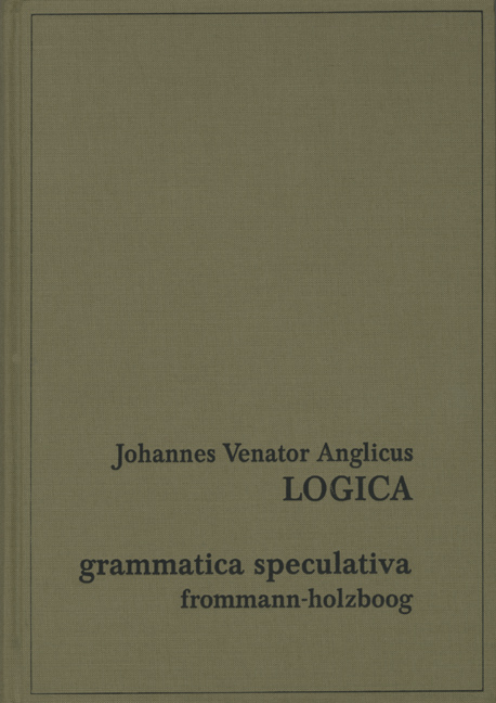 Logica - Johannes Venator Anglicus