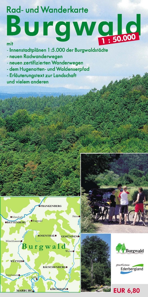 Rad- und Wanderkarte Burgwald 1:50.000 - Lutz Münzer