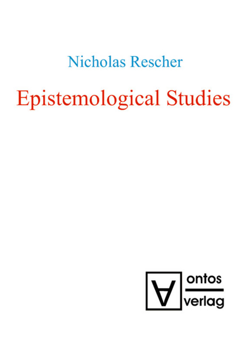 Epistemological Studies - Nicholas Rescher