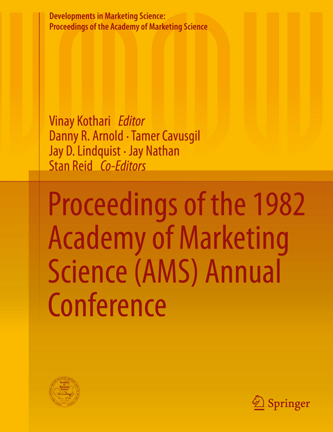 Proceedings of the 1982 Academy of Marketing Science (AMS) Annual Conference - 