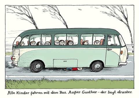 Alle Kinder-Postkartenset Motiv "Gunther" - Martin Schmitz-Kuhl