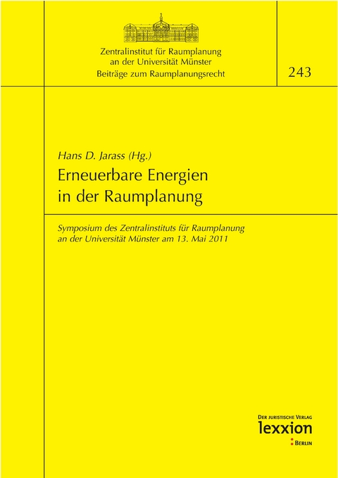 Erneuerbare Energien in der Raumplanung - 