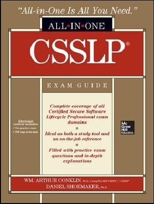 CSSLP Certification All-in-One Exam Guide - Wm. Arthur Conklin, Daniel Shoemaker