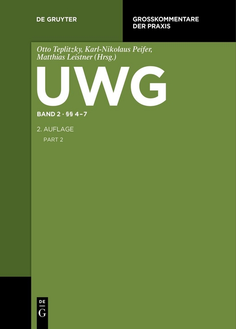 UWG / §§ 4-7 - 