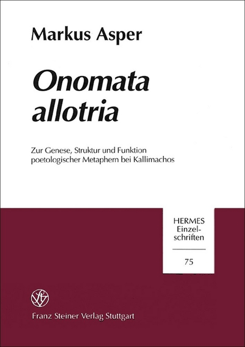 Onomata allotria - Markus Asper