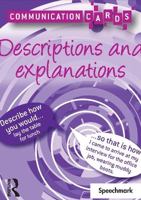 Descriptions and Explanations - Communication Cards - Alison Roberts
