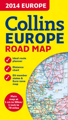 2014 Collins Map of Europe -  Collins Maps