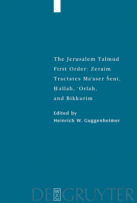 Tractates Ma'aser Seni, Hallah, 'Orlah, and Bikkurim - 