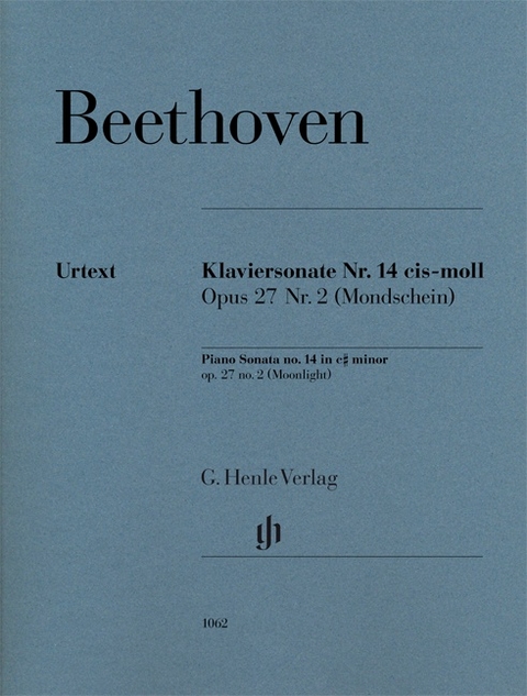 Ludwig van Beethoven - Klaviersonate Nr. 14 cis-moll op. 27 Nr. 2 (Mondscheinsonate) - 