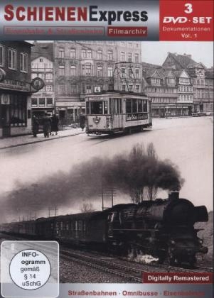 Schienen Express Filmarchiv, Eisenbahn & Straßenbahn, 3 DVDs