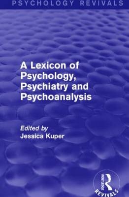 Lexicon of Psychology, Psychiatry and Psychoanalysis - 