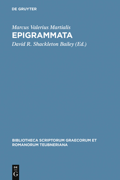 Epigrammata - Marcus Valerius Martialis