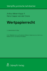 Wertpapierrecht - Arthur Meier-Hayoz, Hans-Caspar von der Crone