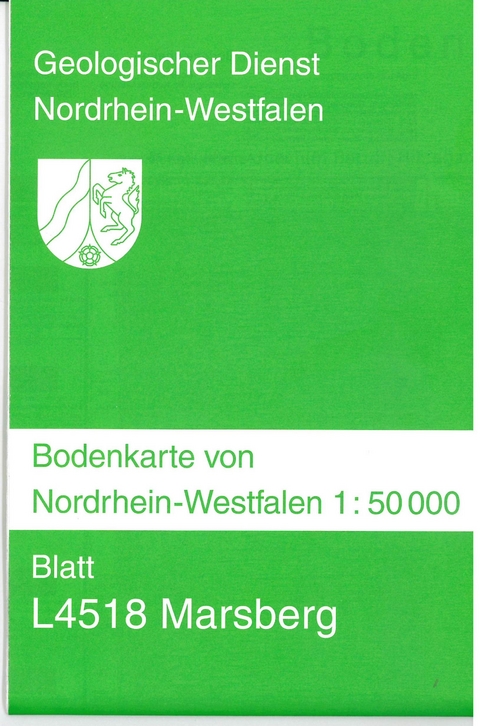 Bodenkarten von Nordrhein-Westfalen 1:50000 / Marsberg - Hans Joachim Betz, Hildegard Dahm-Arens
