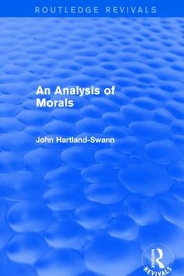 Analysis of Morals -  John Hartland-Swann