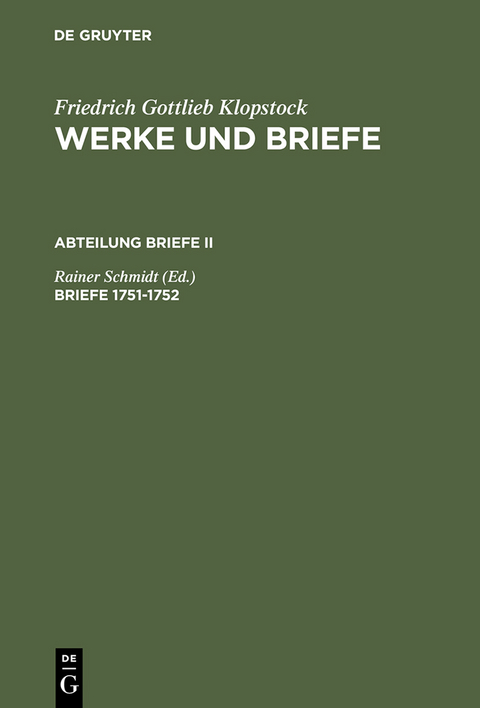 Briefe 1751-1752 - 