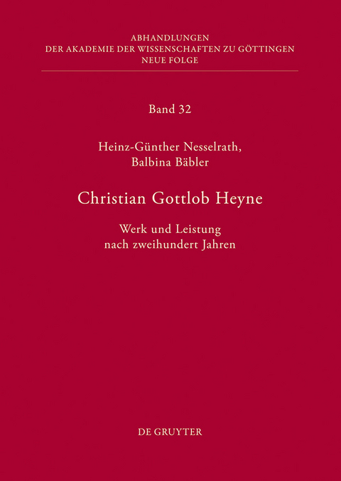 Christian Gottlob Heyne - 