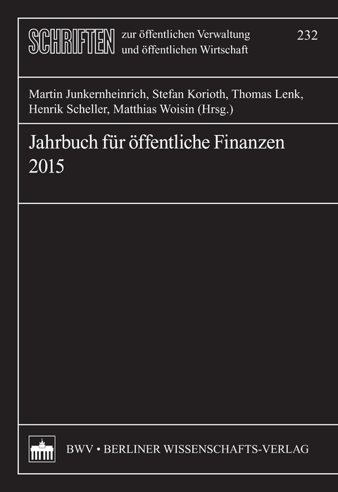 Jahrbuch für öffentliche Finanzen 2015 - 