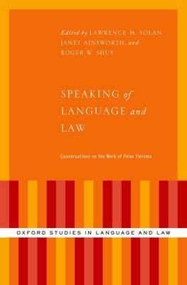 Speaking of Language and Law - 