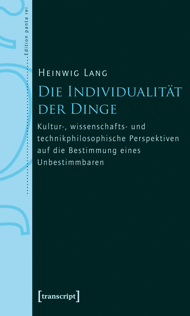 Die Individualität der Dinge - Heinwig Lang