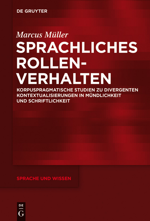 Sprachliches Rollenverhalten -  Marcus Müller