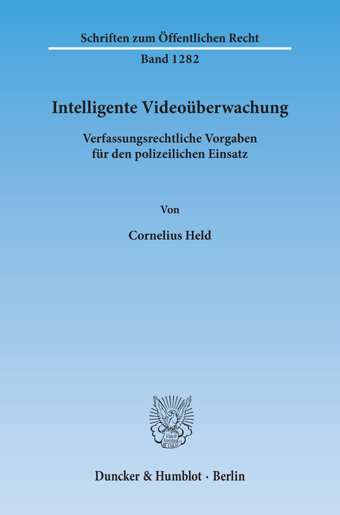 Intelligente Videoüberwachung. -  Cornelius Held