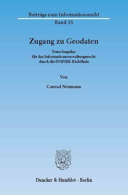 Zugang zu Geodaten. -  Conrad Neumann