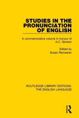 Studies in the Pronunciation of English - 
