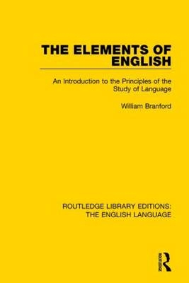 Elements of English -  William Branford