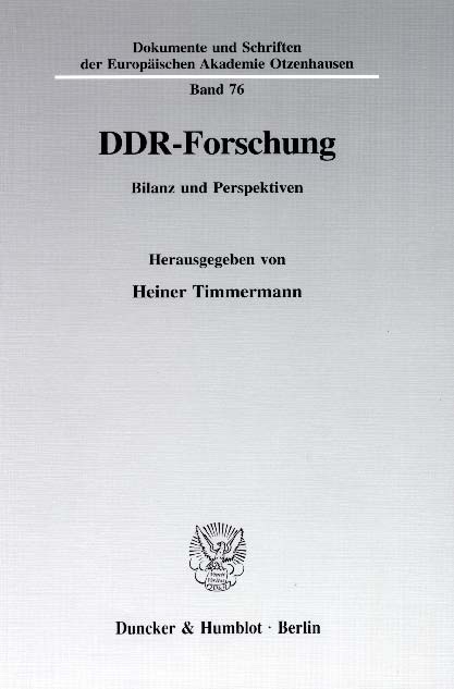 DDR-Forschung. - 