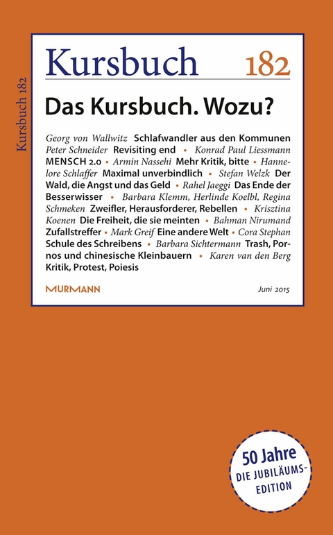 Kursbuch 182 - 