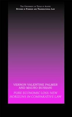 Pure Economic Loss -  Mauro Bussani,  Vernon Valentine Palmer