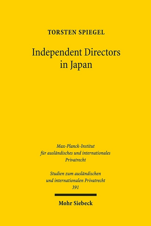 Independent Directors in Japan - Torsten Spiegel