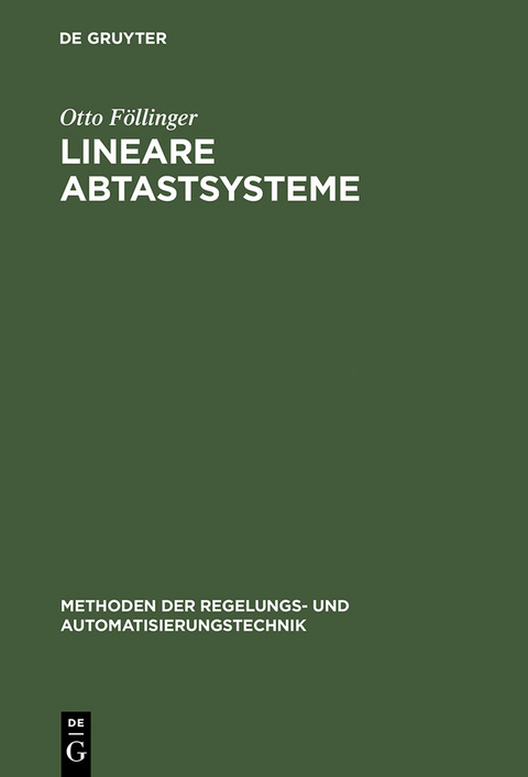 Lineare Abtastsysteme - Otto Föllinger