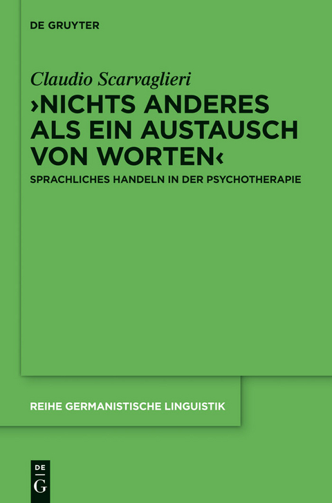 ?Nichts anderes als ein Austausch von Worten? -  Claudio Scarvaglieri