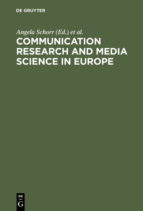 Communication Research and Media Science in Europe - 