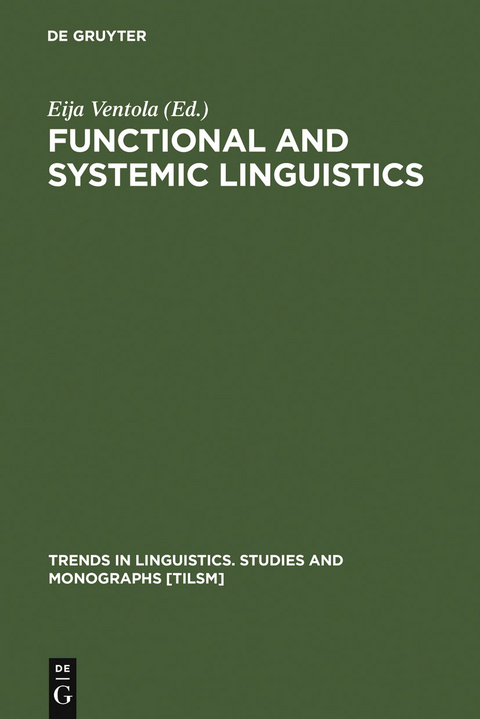 Functional and Systemic Linguistics - 