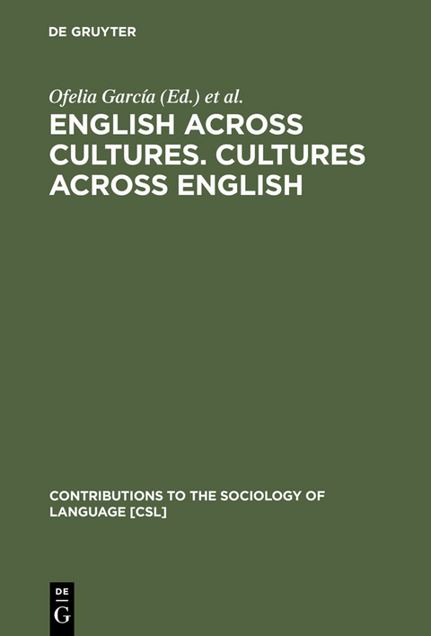 English across Cultures. Cultures across English - 