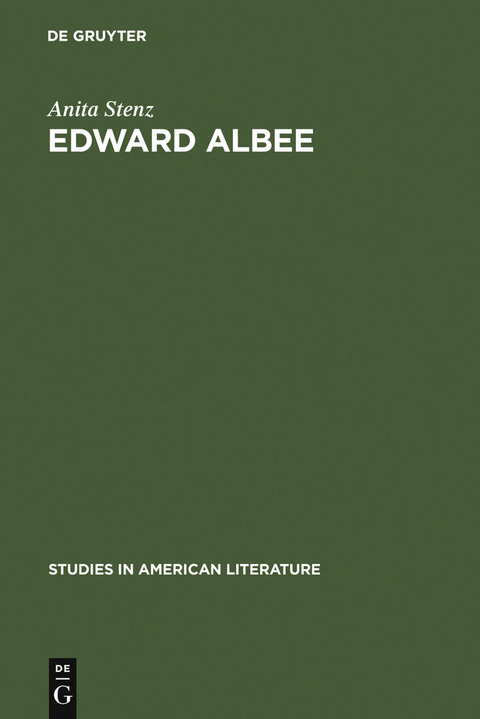 Edward Albee - Anita Stenz