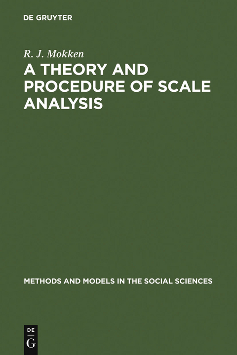 A Theory and Procedure of Scale Analysis - R. J. Mokken